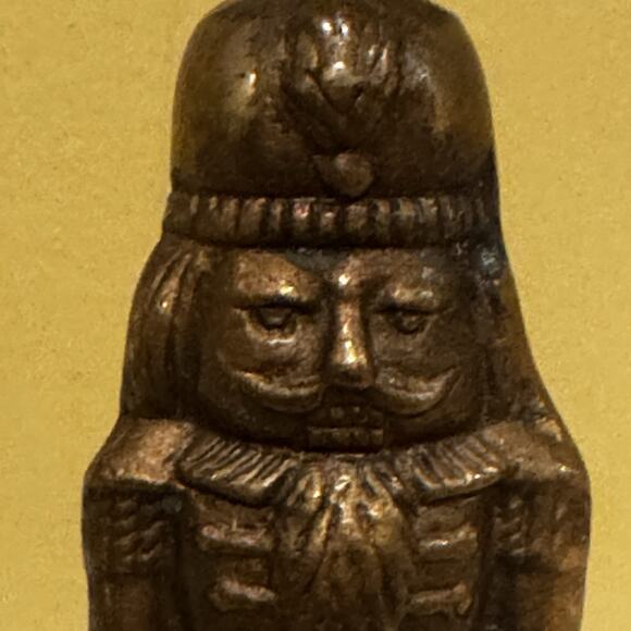 Vintage Bombay Company 2 Brass Nutcracker Stocking Holder Christmas Decor 1993 - Picture 13 of 13